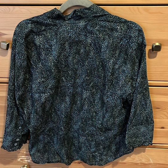Last chance! Coldwater Creek petite no iron blouse lightweight with collar - Picture 5 of 8